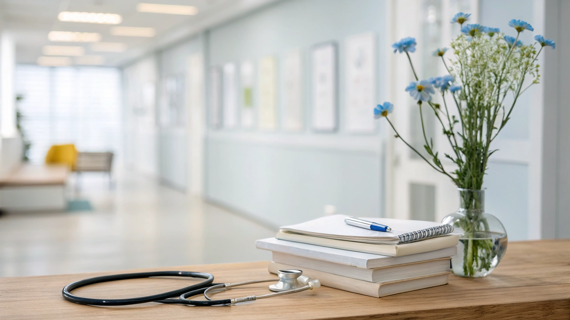 Compassionate healthcare environment background